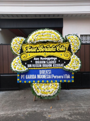 Papan Bunga Duka di Bojong Menteng