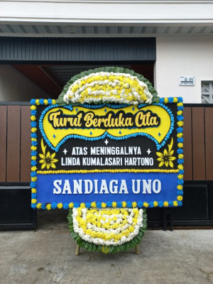 Papan Bunga Duka di Bojong Menteng